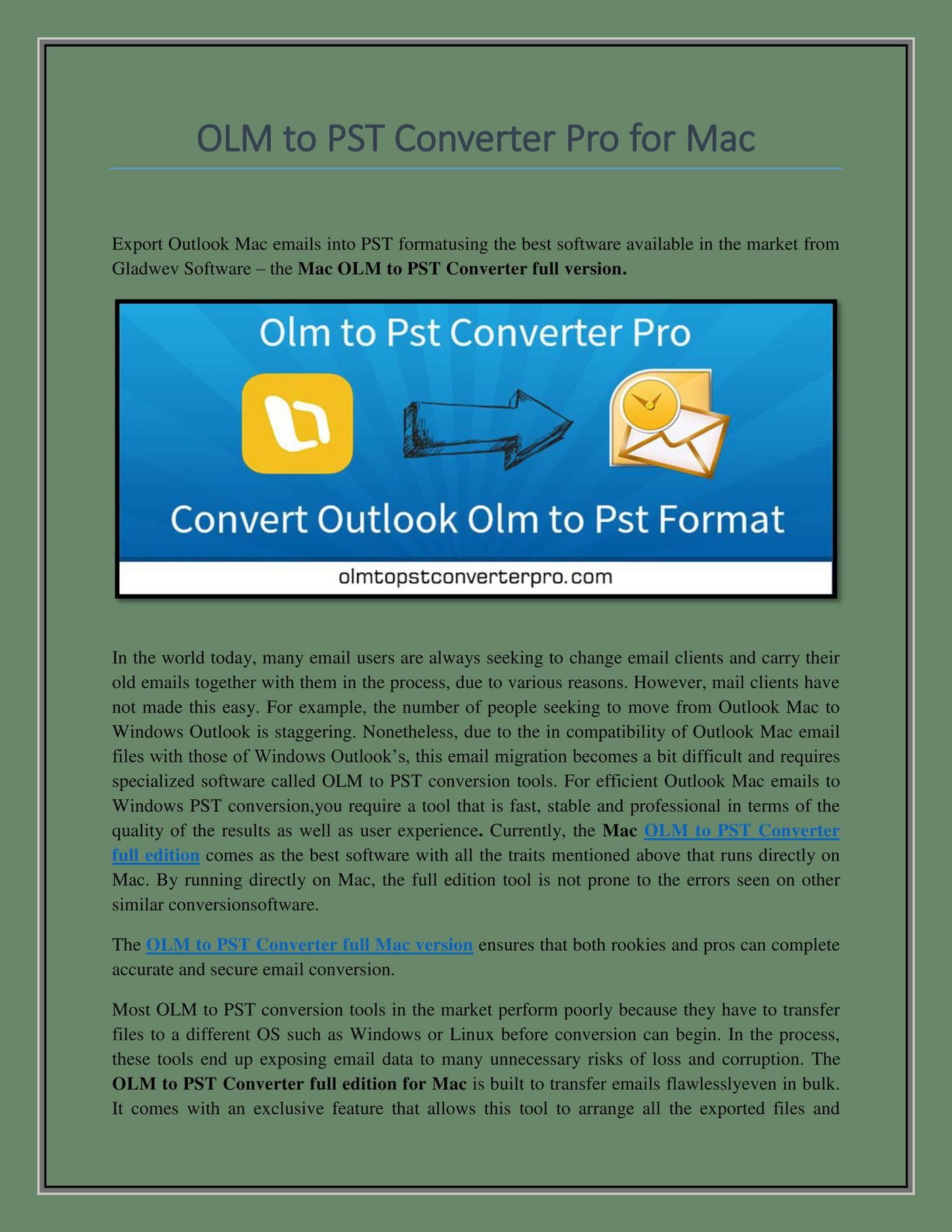 Outlook Converter For Mac